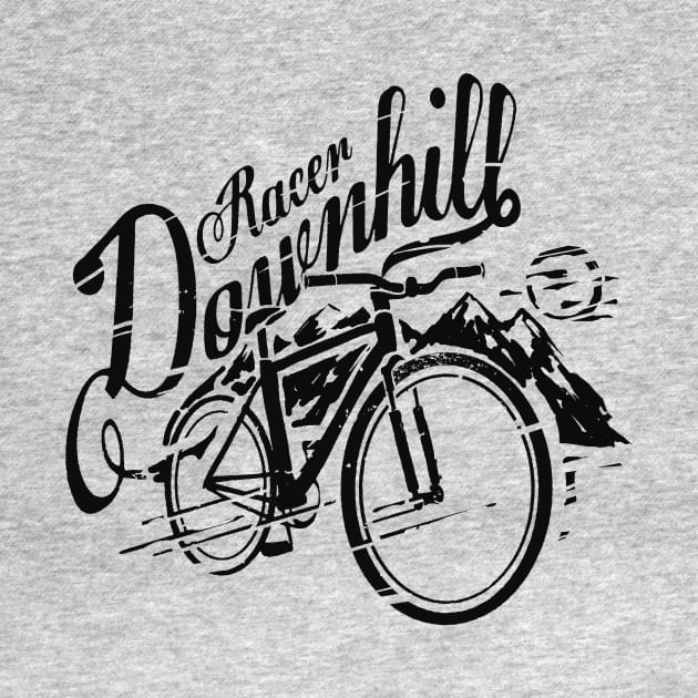 Downhill,downhill bike by Artprint